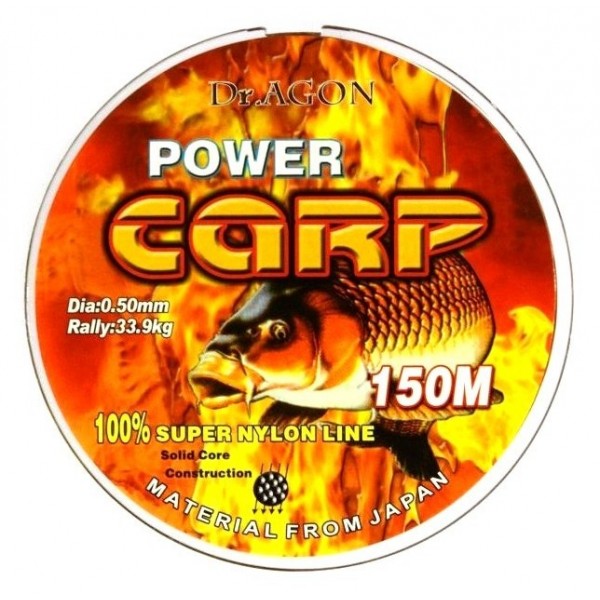 Лісочка рибальська, DrAGON Power Carp мультиколор, 150м, перетин 0,50мм